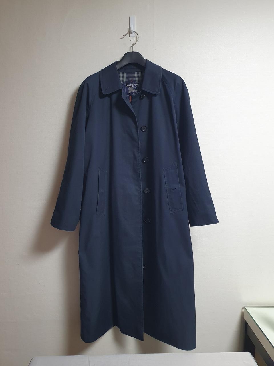 택포가 ok 버버리 코트 트렌치코트 네이비 m