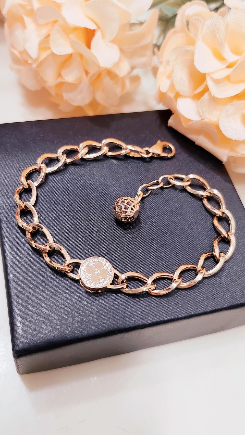 @정리가@ 18k 할로우 체인팔찌