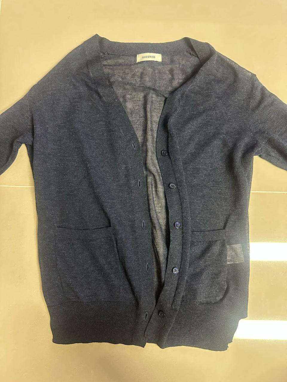 여성 네이비 가디건