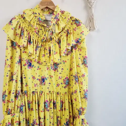 앤더슨벨 러플 원피스 S