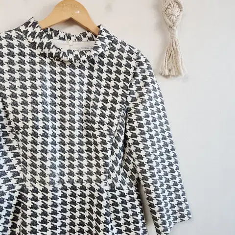 앤아더스토리즈 하운드체크 블라우스 38