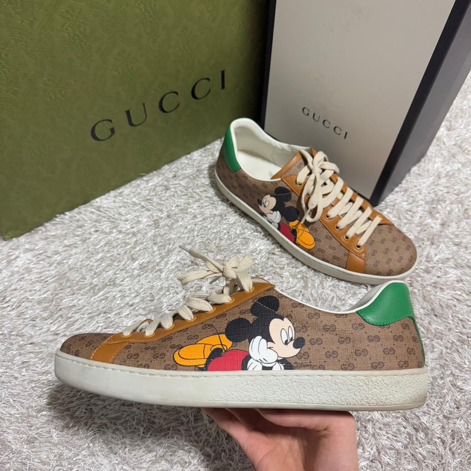 구찌 X 디즈니 GG 미키마우스 에이스 스니커즈