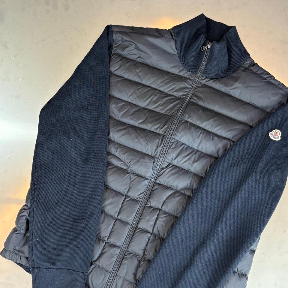 몽클레어 트리콧 울 가디건 니트패딩