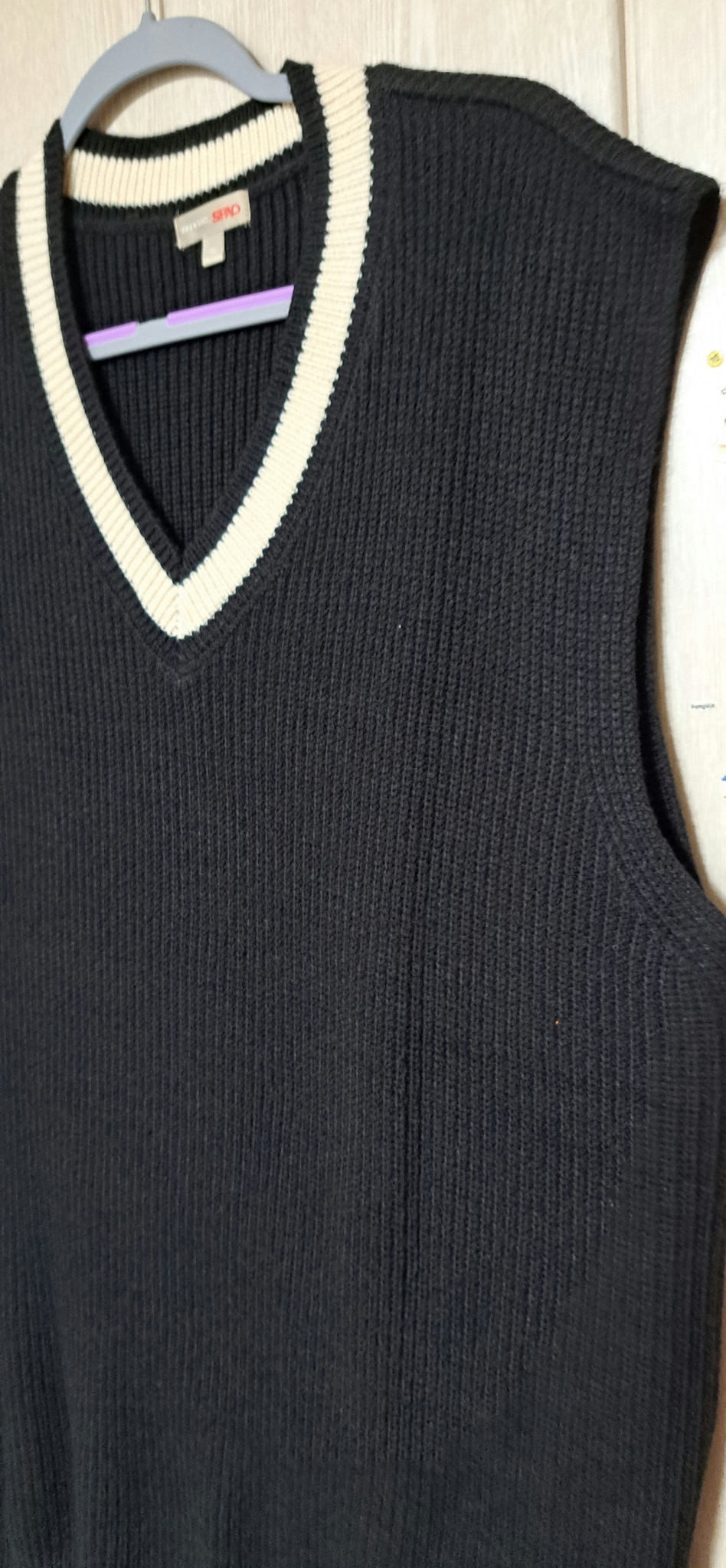 "스파오" 니트 베스트 - XL(블랙)