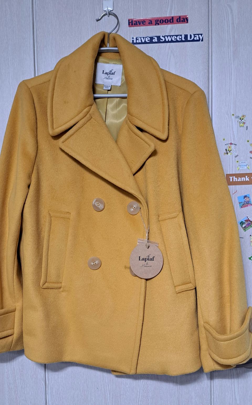 "Lapiaf (라피아프)" 피코트(겨자색)