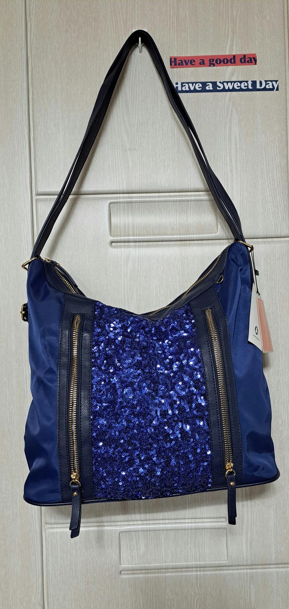 "루이까스텔" 숄더백 - 네이비