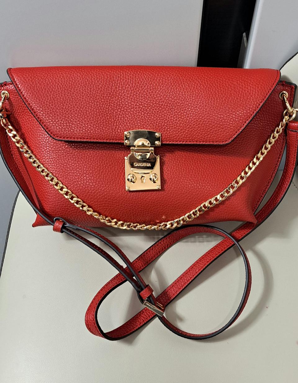 "가드니아" 체인백 - 레드