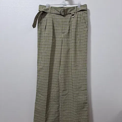 앤더슨벨 체크 와이드 팬츠 s