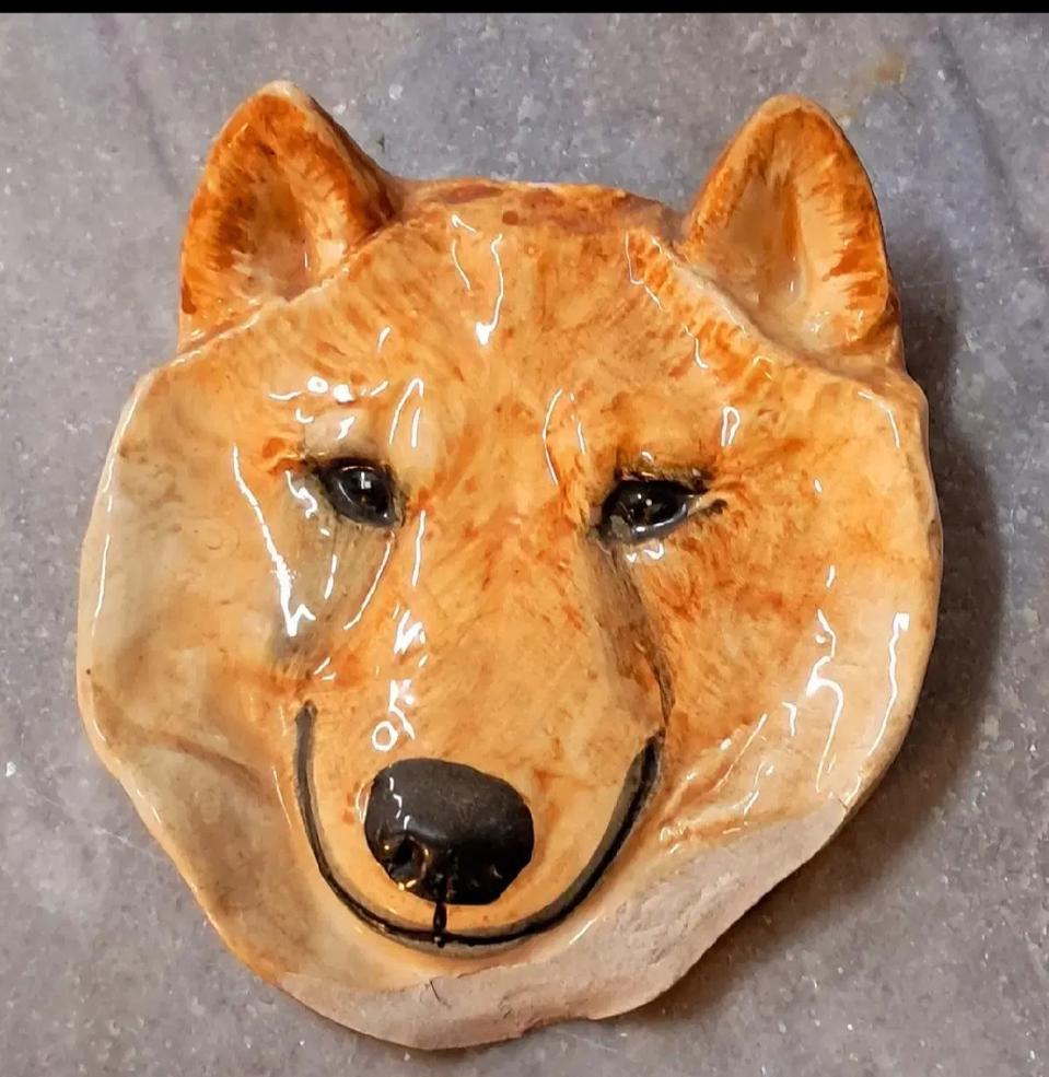 벽걸이도자기 시바이누 작가도자기