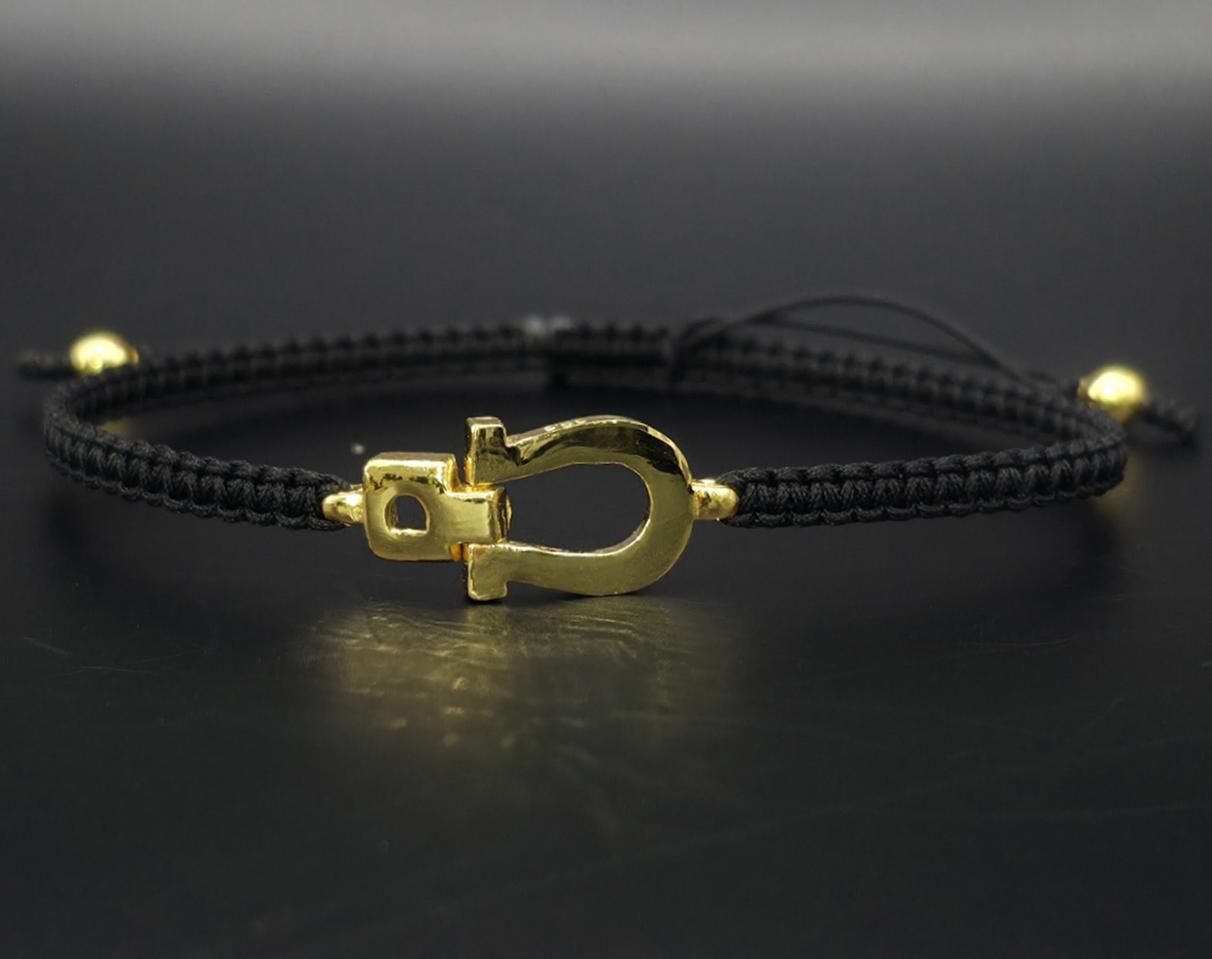 24k 순금 1돈 말발굽 볼 매듭 팔찌