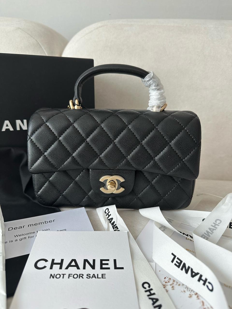 샤넬 탑핸들 플랩백