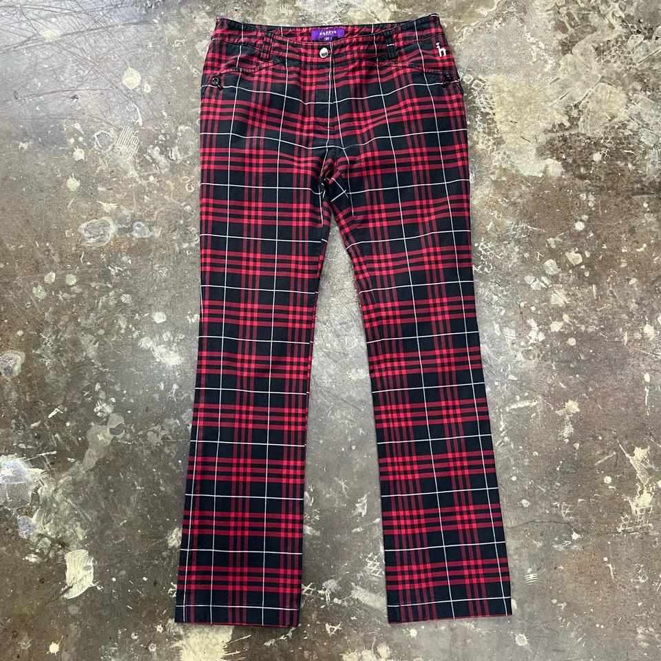 28) 헤지스 체크 골프바지 골프 팬츠 여성 골프웨어 골프 의류