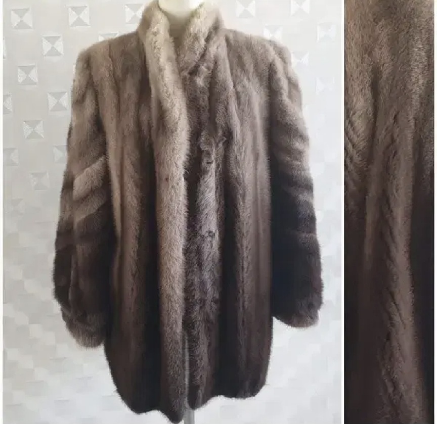 그라데이션 통밍크하프코트/66