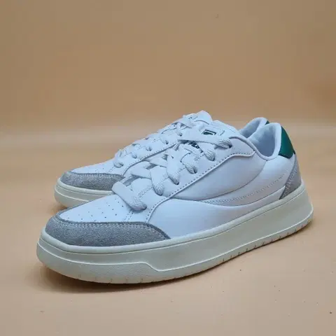 휠라 화이트그린 여성운동화235.