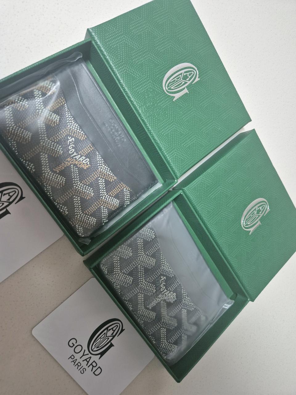 고야드 카드 지갑 블랙 그레이 (새상품)