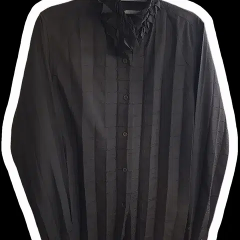 이세이미야케 체크플리츠 넥프릴 블라우스 90