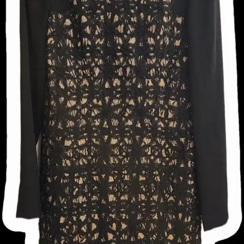 새상품) 베스띠벨리 레이스배색 미디 원피스 90