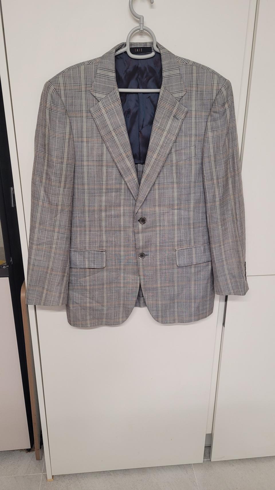 닥스 남성 체크 프리미엄  자켓-100사이즈