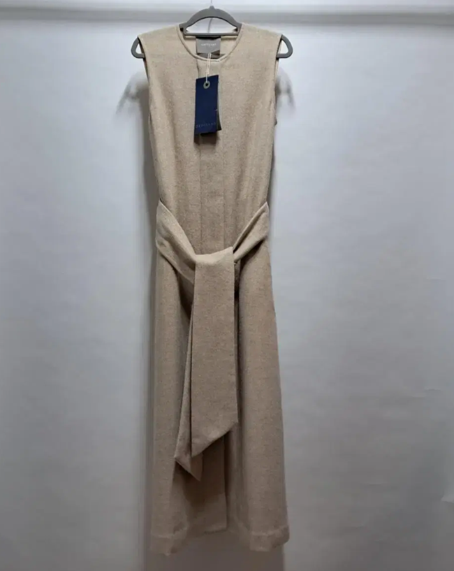 (S) 그레이양 트렌치 베스트 니트 롱 원피스