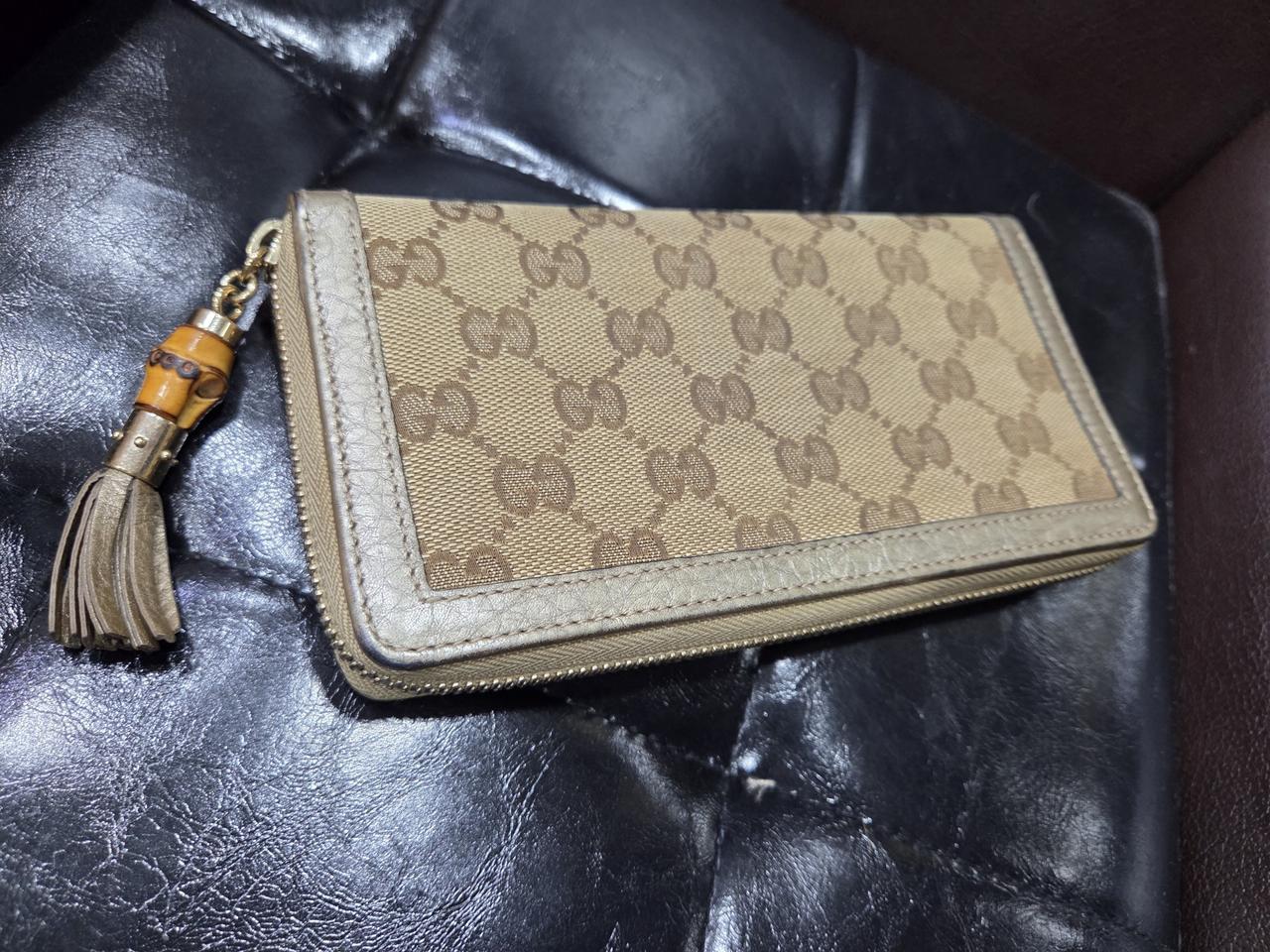 구찌 뱀부 장지갑