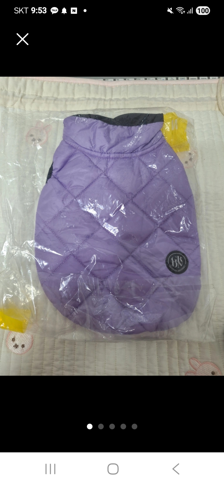 강아지패딩 mㅡ새상품