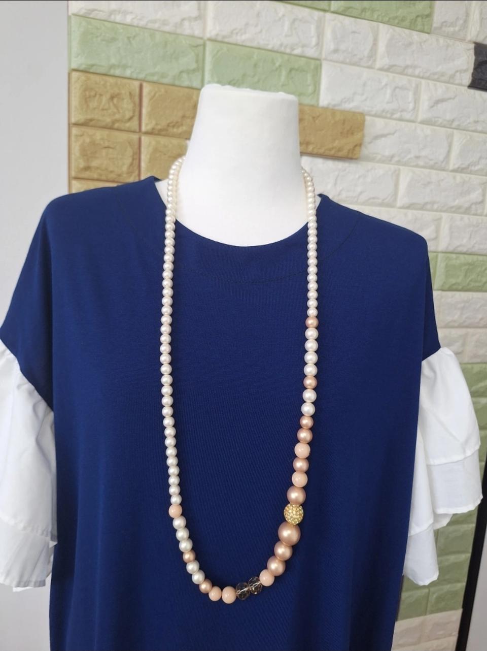 진주 롱 목걸이 ㅡ새상품