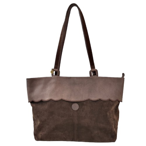 정품 펜디 FENDI 빈티지 스웨이드가죽 쇼퍼백