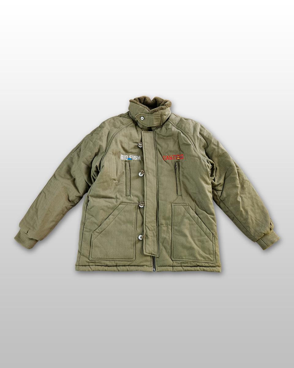 빅피쉬캐스팅 카키 무스탕 야상 점퍼