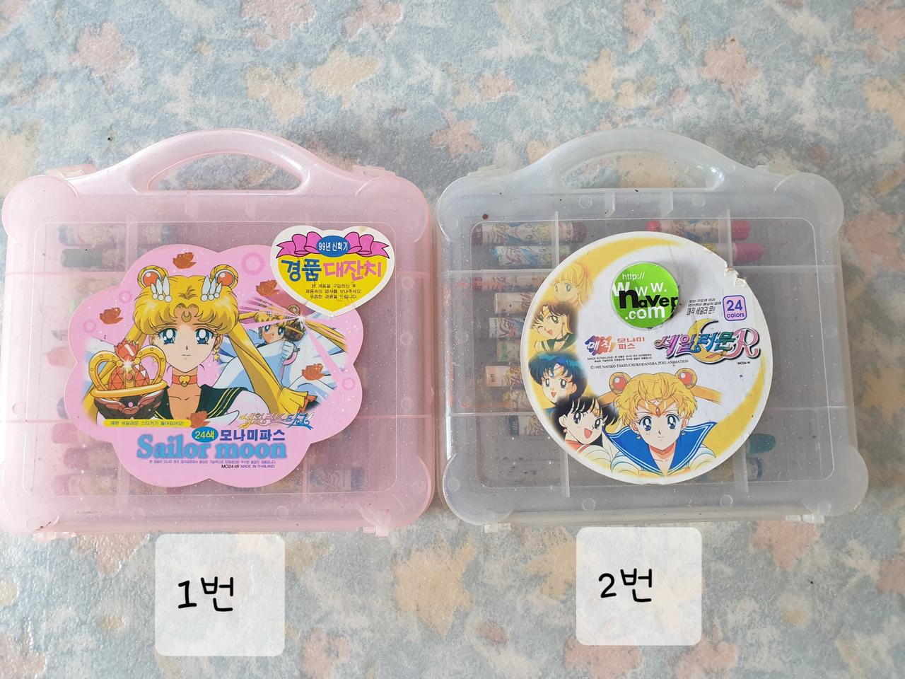 세일러문 크레파스 고전문구 학용품 색용품 색칠 그림 세라