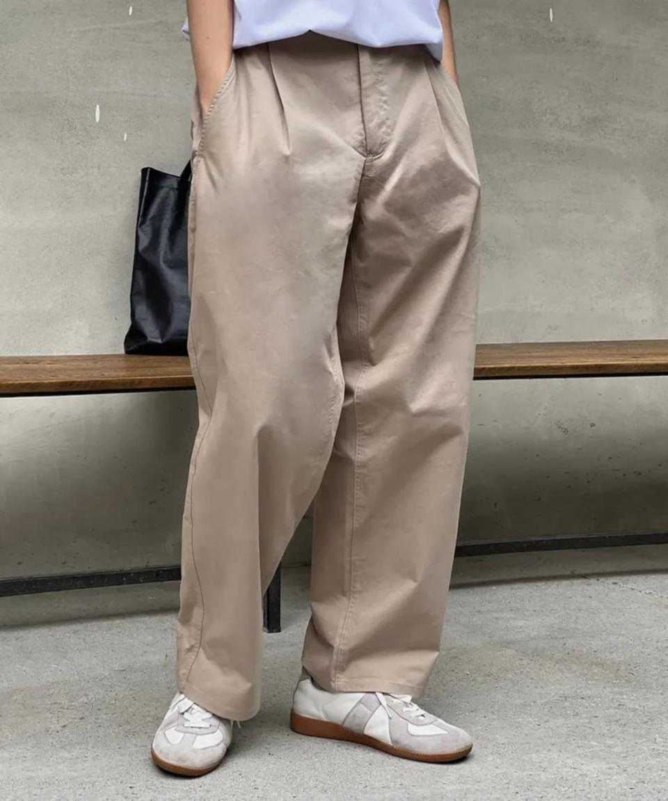 0) 노드아카이브 와이드 테이퍼드 치노팬츠 면바지