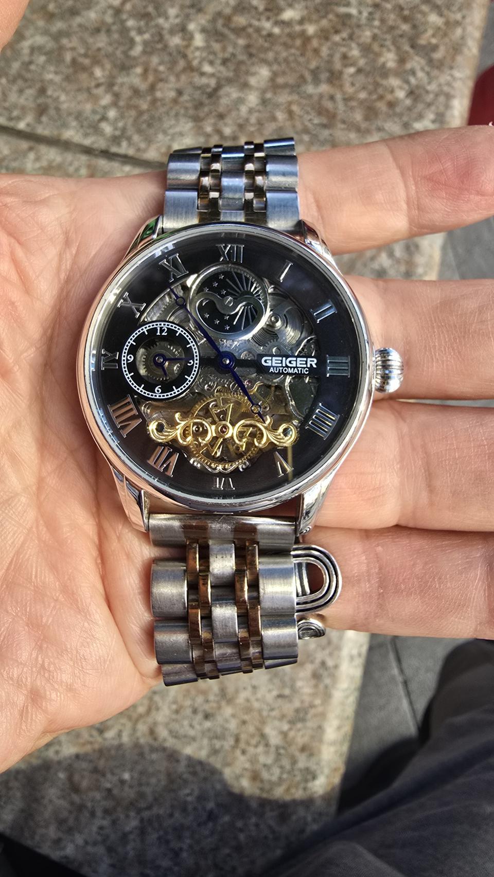가이거 오토매틱 42mm기계식 시계 1개