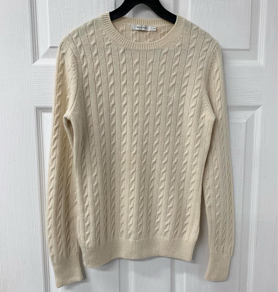 빈폴 캐시미어 꽈배기니트