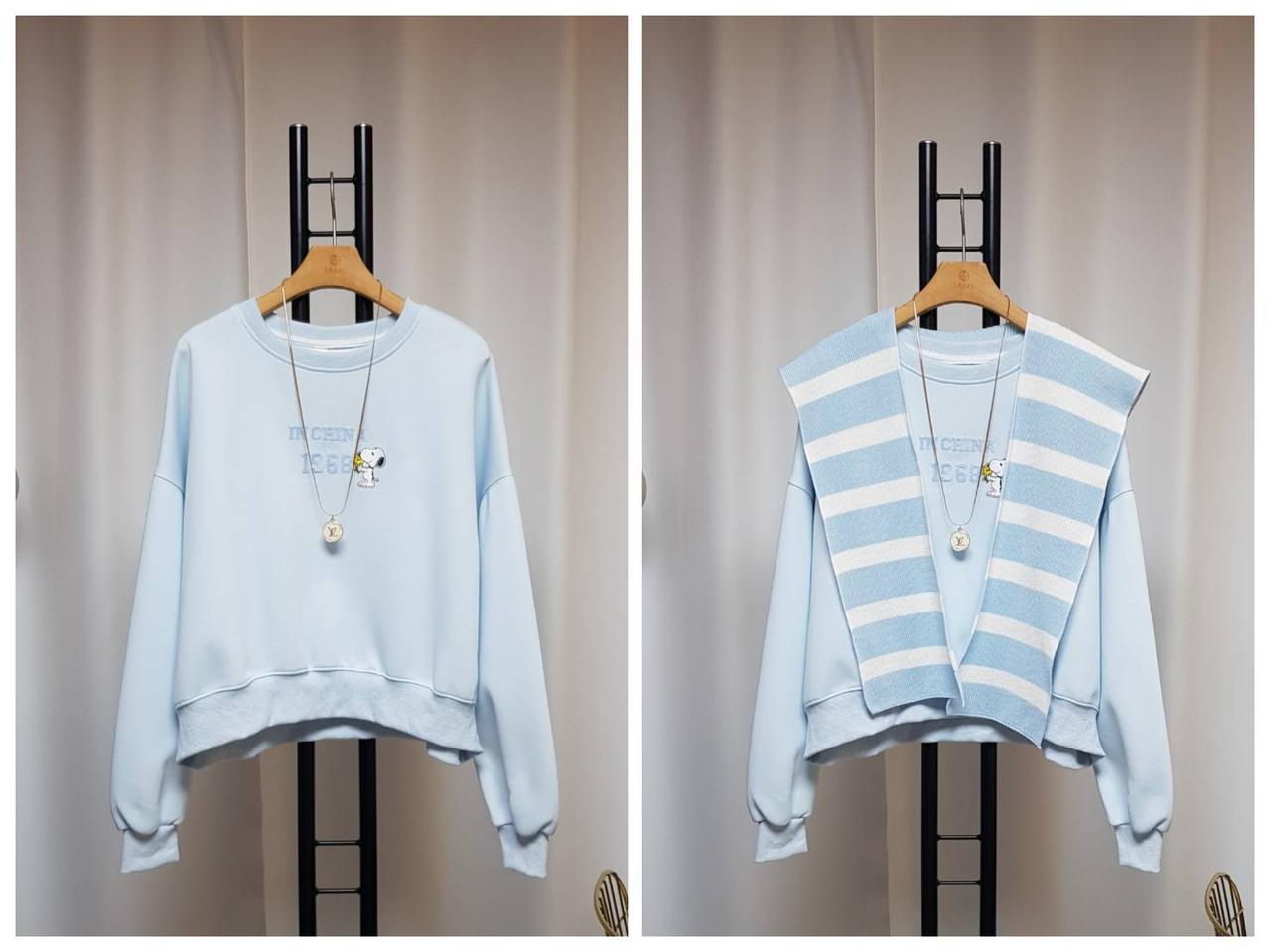 케이프세트 반크롭 맨투맨 새상품(77까지/고퀄)