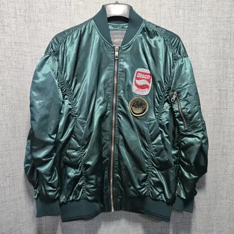 쥬시쥬디 여성 글리터 메탈릭 블루종 점퍼 xs