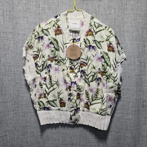 (새상품)손정완 SJ와니 프렌치 린넨 베스트 집업 66