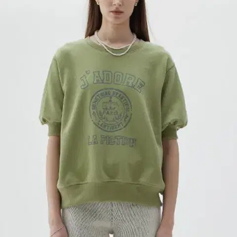 반팔맨투맨 프리사이즈