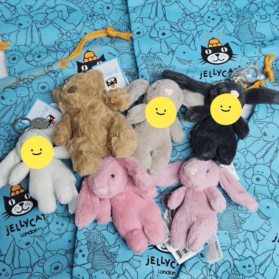 젤리캣 키링(바르톨로뮤 베어, 핑크, 튤립)