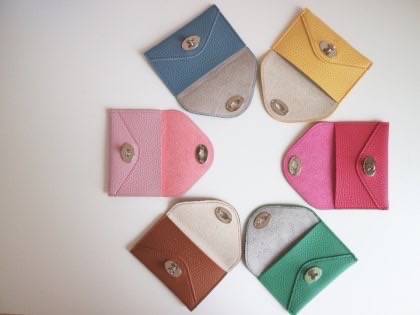 엘깡백 엘깡 카드지갑 진핑크