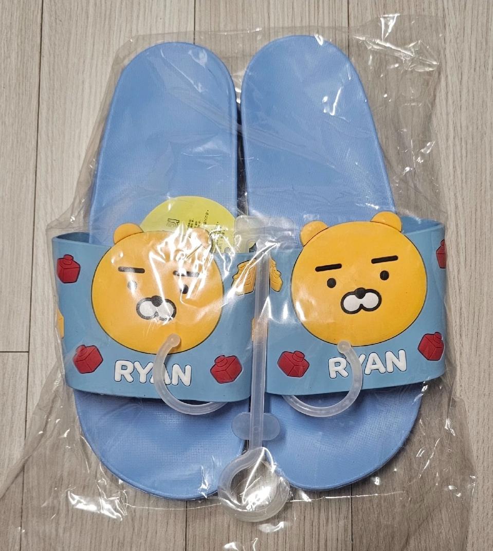 카카오프렌즈 정품 라이언 슬리퍼 욕실화텍달린 새상품