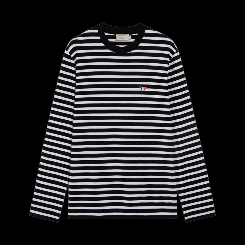 (정품 무료배송)메종키츠네 스트라이프 긴팔티