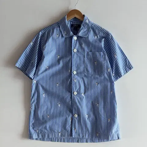 폴로 랄프로렌 베어 슬립웨어 파자마 반팔 셔츠 S