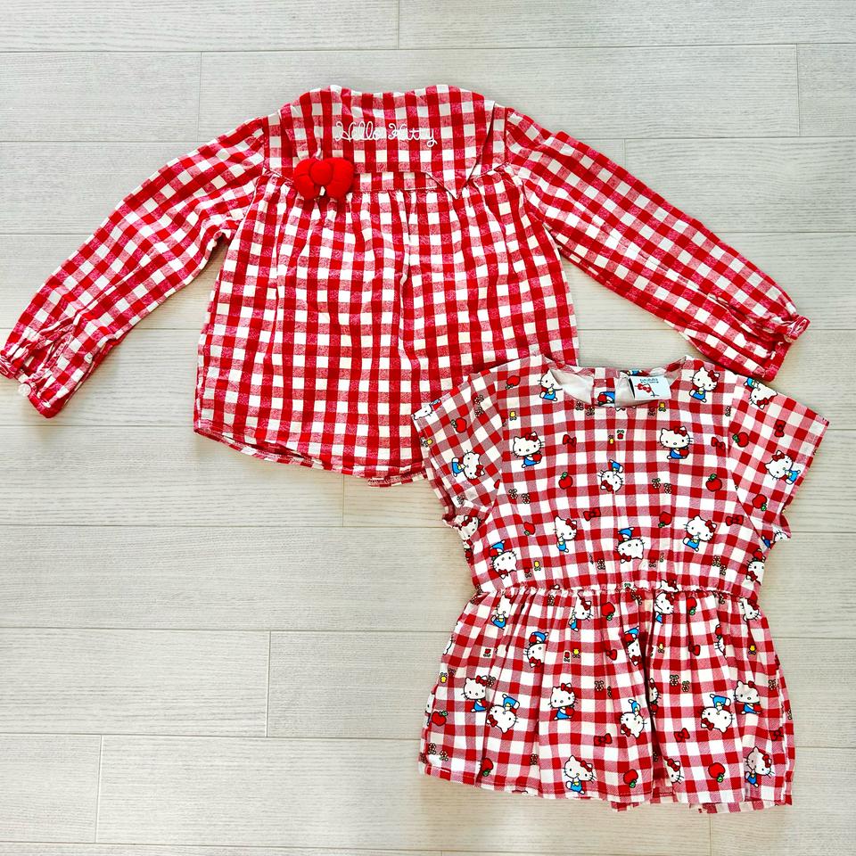 헬로키티 일본 아동복 120 여아 긴팔 반팔
