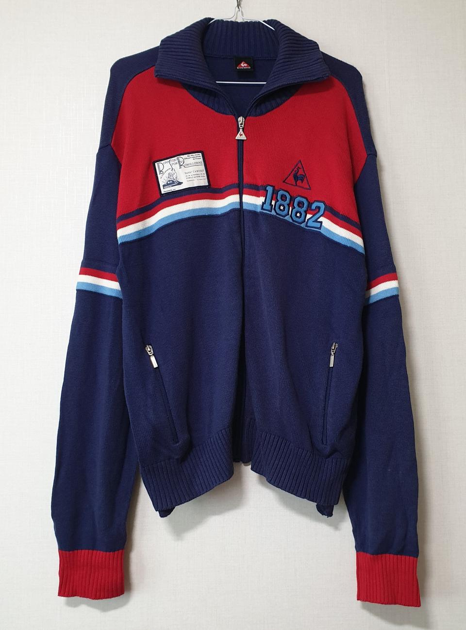 르꼬끄 니트 집업 105사이즈