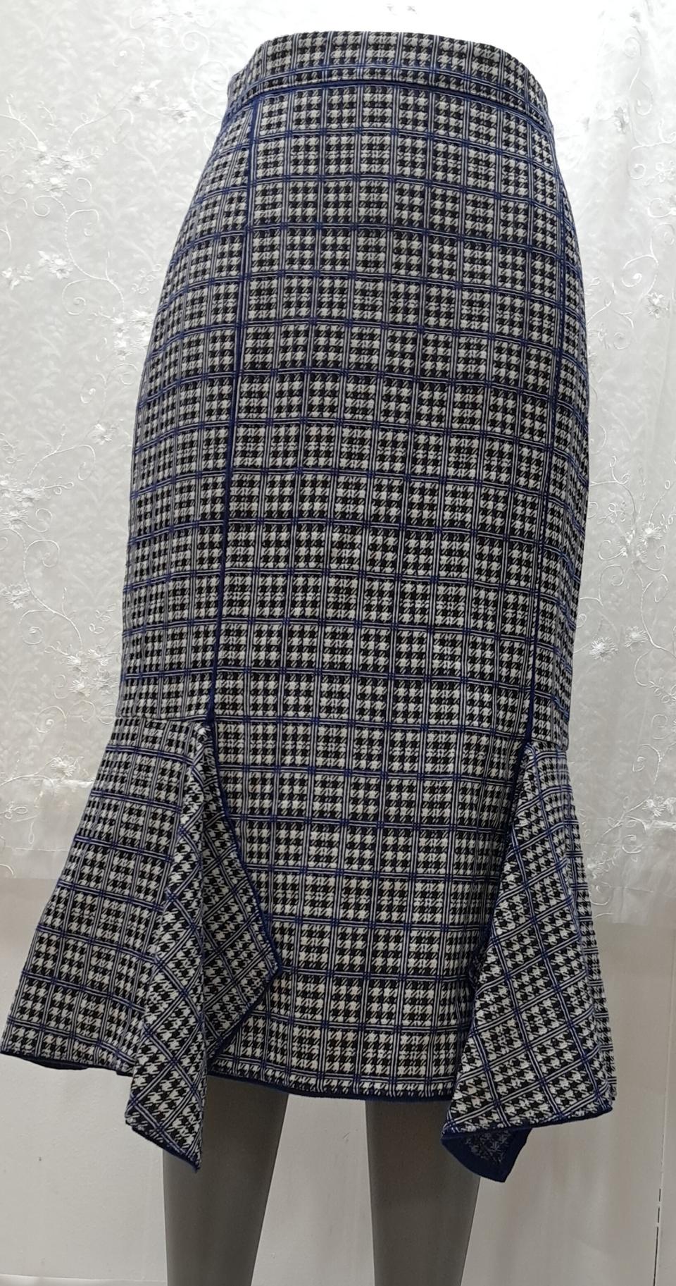 오즈세컨  체크 러블리 타이트스커트