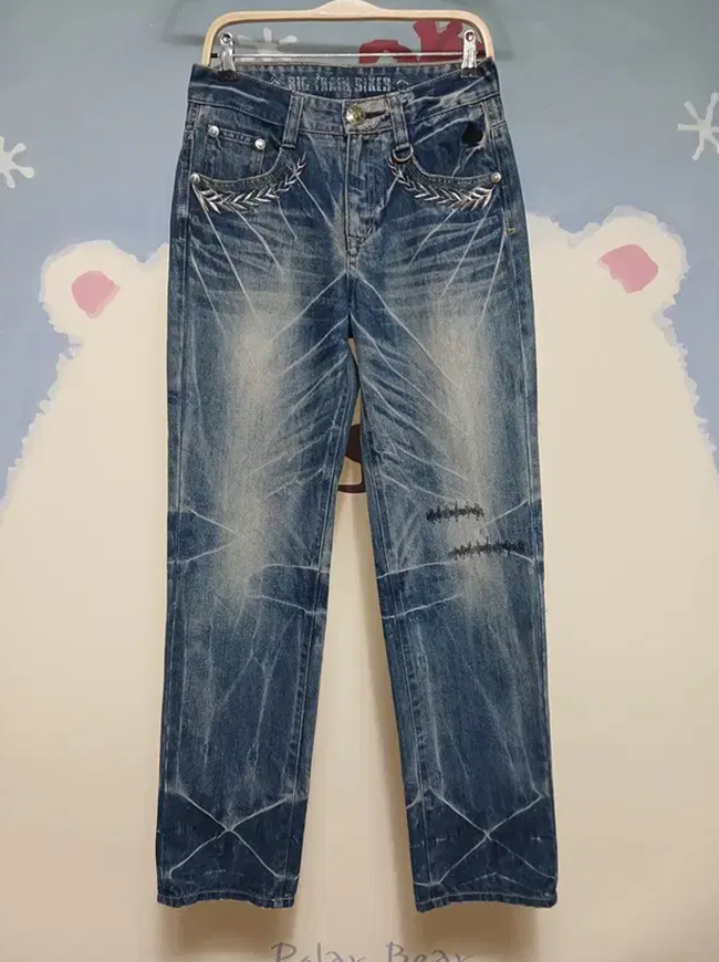(29~30) 오사카 빅트레인 자수 데님 팬츠 청바지