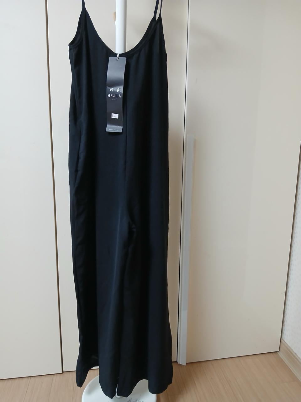 블랙 나시 와이드 팬츠