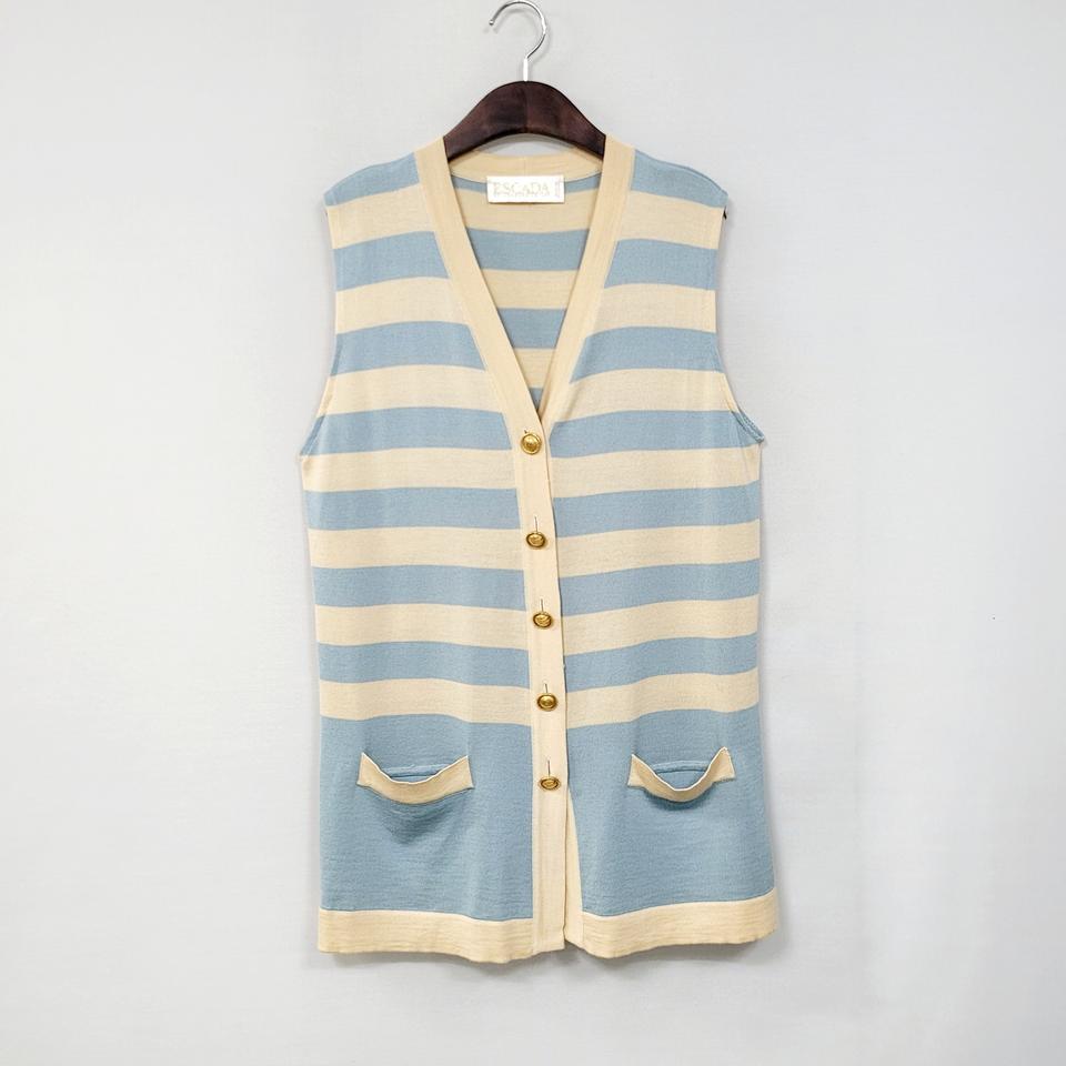 ESCADA 에스까다 금장버튼 니트 조끼