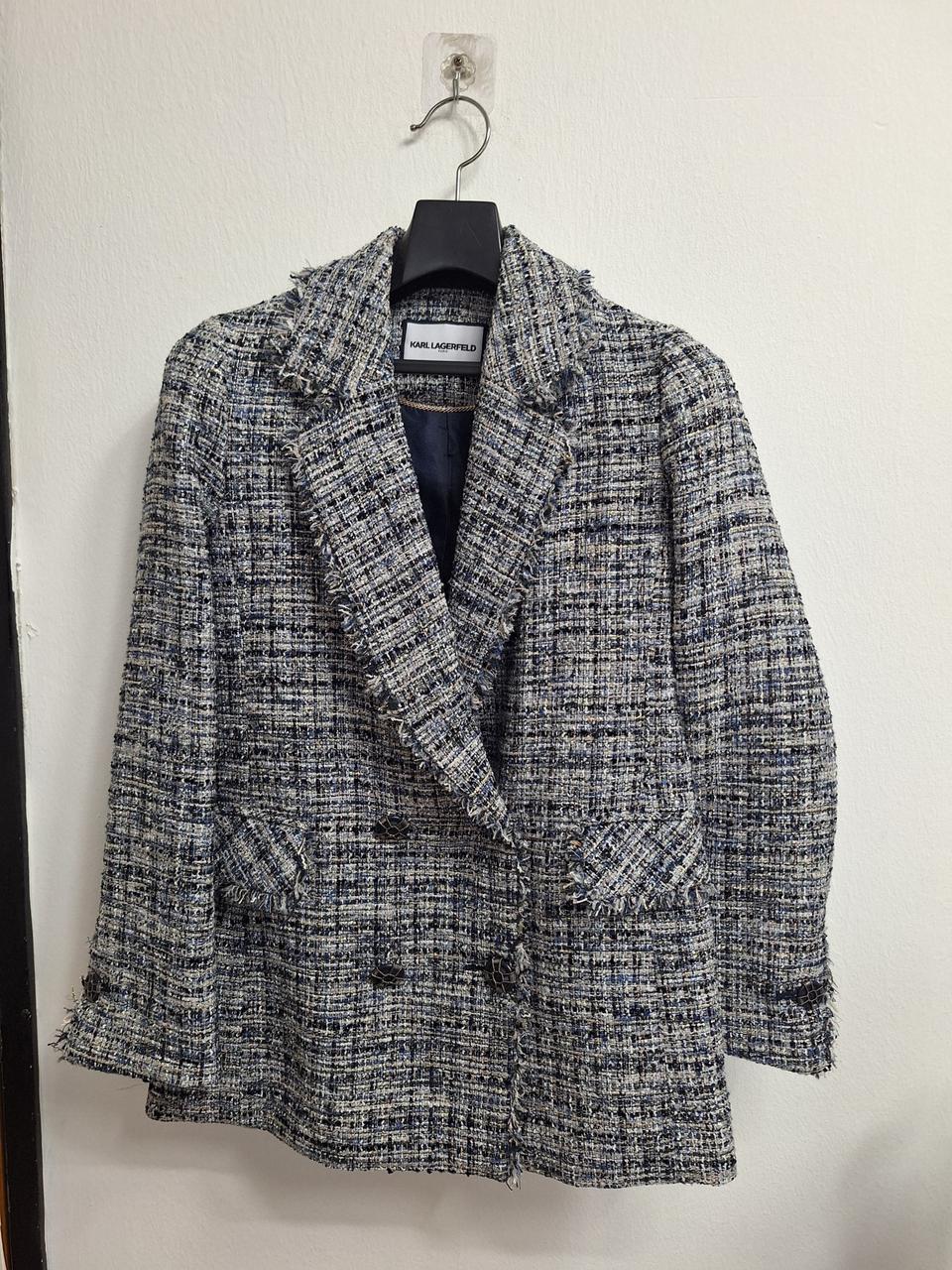 칼 라거펠트 트위드 자켓 새상품