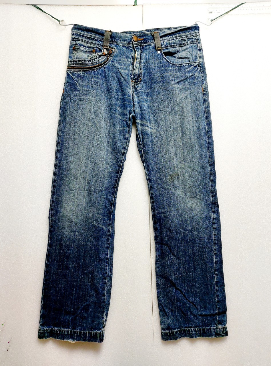 알마니 남성청바지34-35 빈티지 워싱
