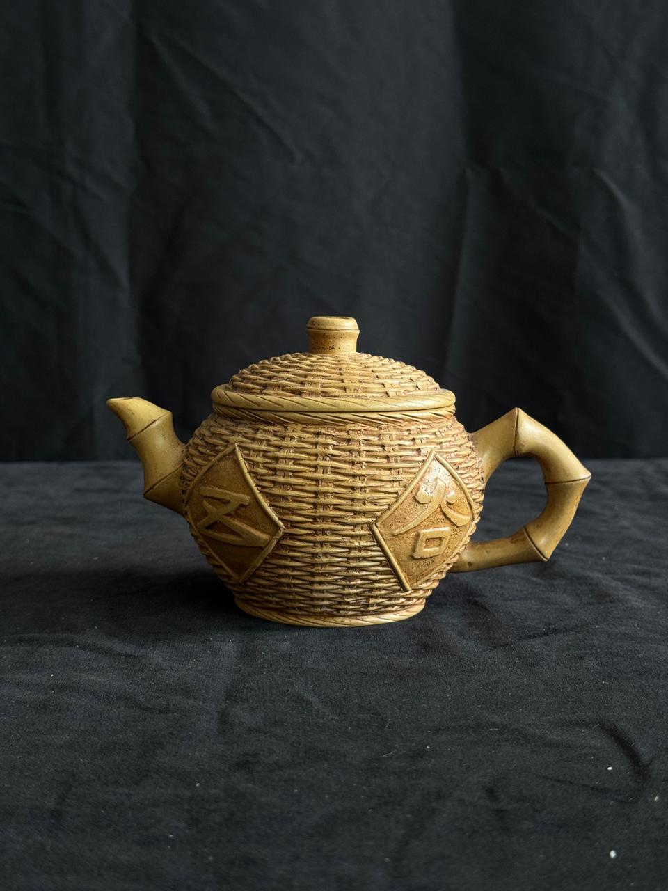 [골동품/자사호] 대만 회류 죽편문 단니 자사호 (2)